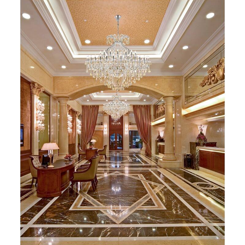 Fleur Illumination Collection Chandelier D:72in H:60in Lt:49 Chrome Finish