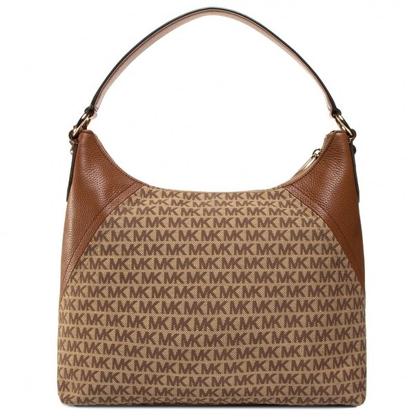 aria jacquard signature shoulder bag