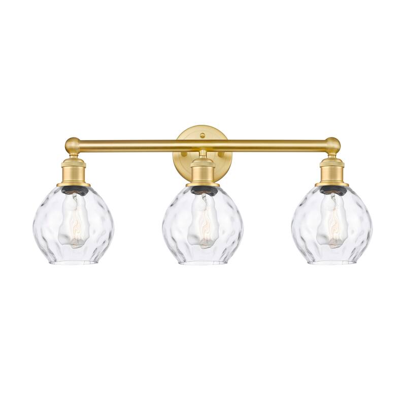 Innovations Lighting 616-3W-11-24 Waverly Vanity Waverly 3 Light 24" - Satin Gold / Clear
