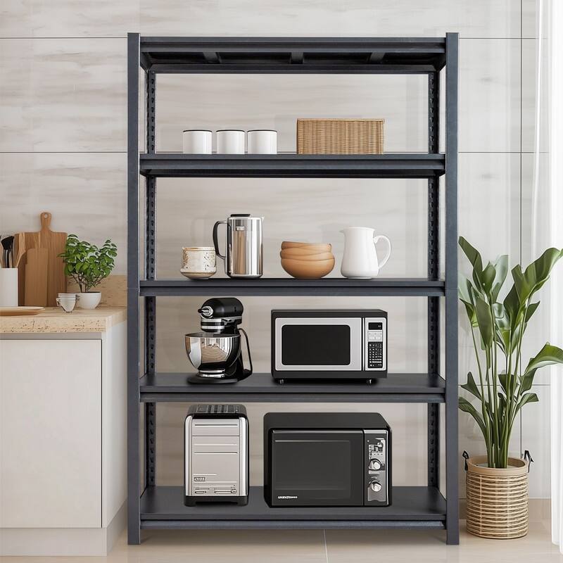 78" H 5-Tier Adjustable Garage Shelves Heavy Duty Storage Unit