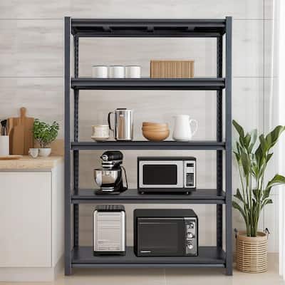 78" H 5-Tier Adjustable Garage Shelves Heavy Duty Storage Unit