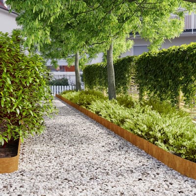 vidaXL Lawn Edgings Landscape Border Outdoor Garden Flexible Corten steel