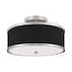 Option Brushed nickel w/ black shade