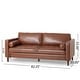 preview thumbnail 36 of 34, Malinta Contemporary Tufted 3 Seater Sofa by Christopher Knight Home - 82.25" L x 33.00" W x 33.00" H