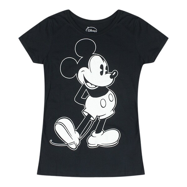 black and white mickey mouse shirt