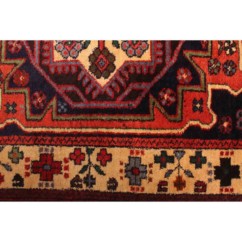 ECARPETGALLERY Hand-knotted Teimani Dark Navy Wool Rug - 2'10 x 4'6