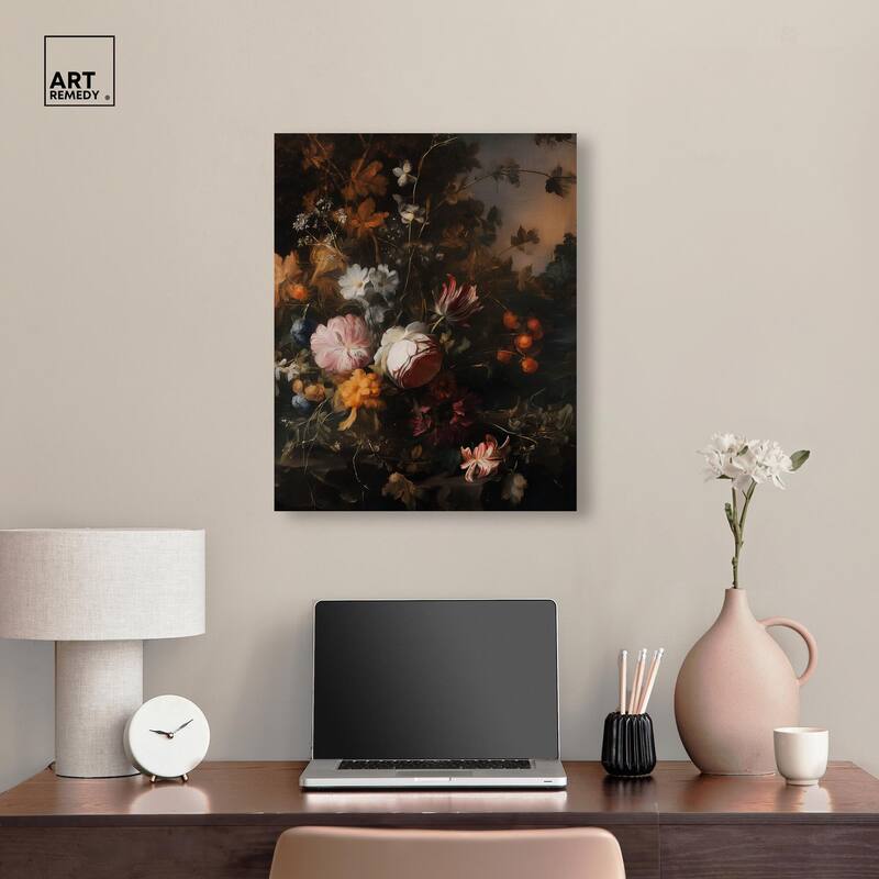 Shadowed Petal Secrets I Canvas by Art Remedy, Gallery Wrapped