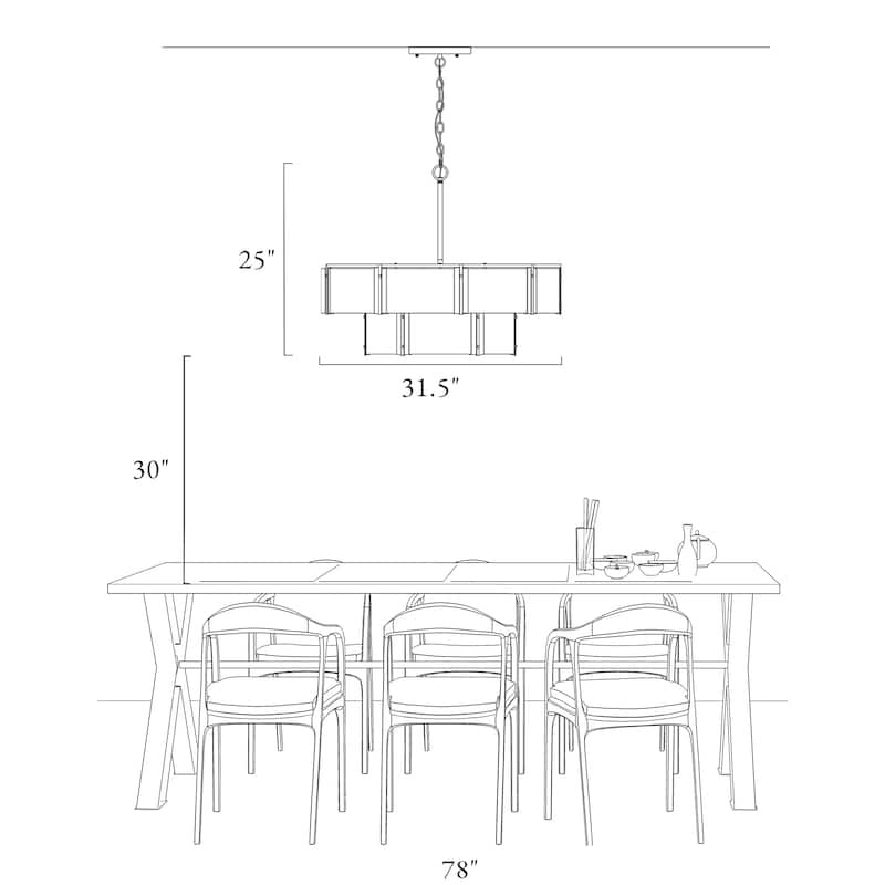 Modern 15-Light Black Gold Drum Chandelier 2-Tier Textured Glass Light - D 31.5" x H 12"