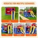 preview thumbnail 6 of 8, Kids Inflatable Bounce House with Slide & Climbing Wall, 300 lbs - Multi - 133.9" x 102.4" x 90.6"
