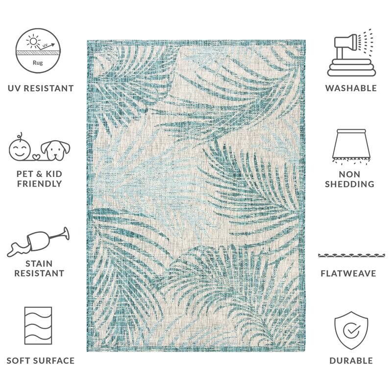 SAFAVIEH Courtyard Ellen Indoor/ Outdoor Waterproof Patio Backyard Rug