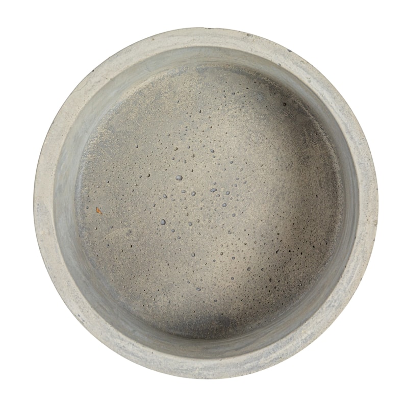 Round Decorative Cement Boxes with Lids - 5.1"L x 5.1"W x 3.2"H