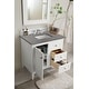 preview thumbnail 12 of 32, James Martin Vanities Palisades 36" Single Vanity, Bright White