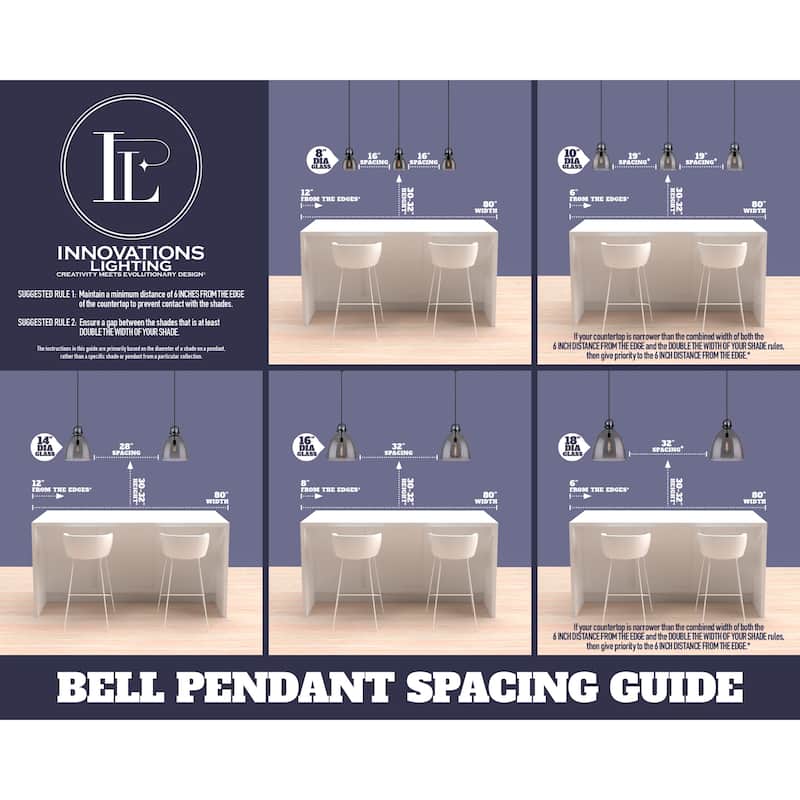 Innovations Lighting Small Bell 5" Wide Mini Pendant - Rod Hung