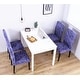 preview thumbnail 3 of 3, Enova Home Elegant Polyester and Spandex Stretch Washable Dining Chair Slipcover set of 4