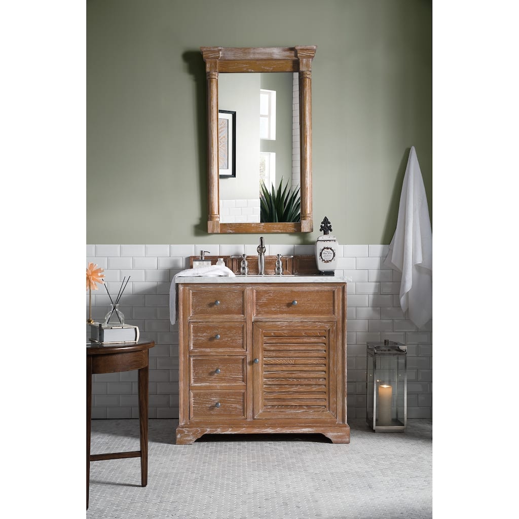 James Martin Vanities Savannah 36" Single Vanity, Driftwood