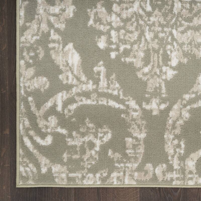 Keve Power Loomed Distressed Non Skid Stain Resistant Area Rug By HomeRoots - 87' X '63' X '0.5