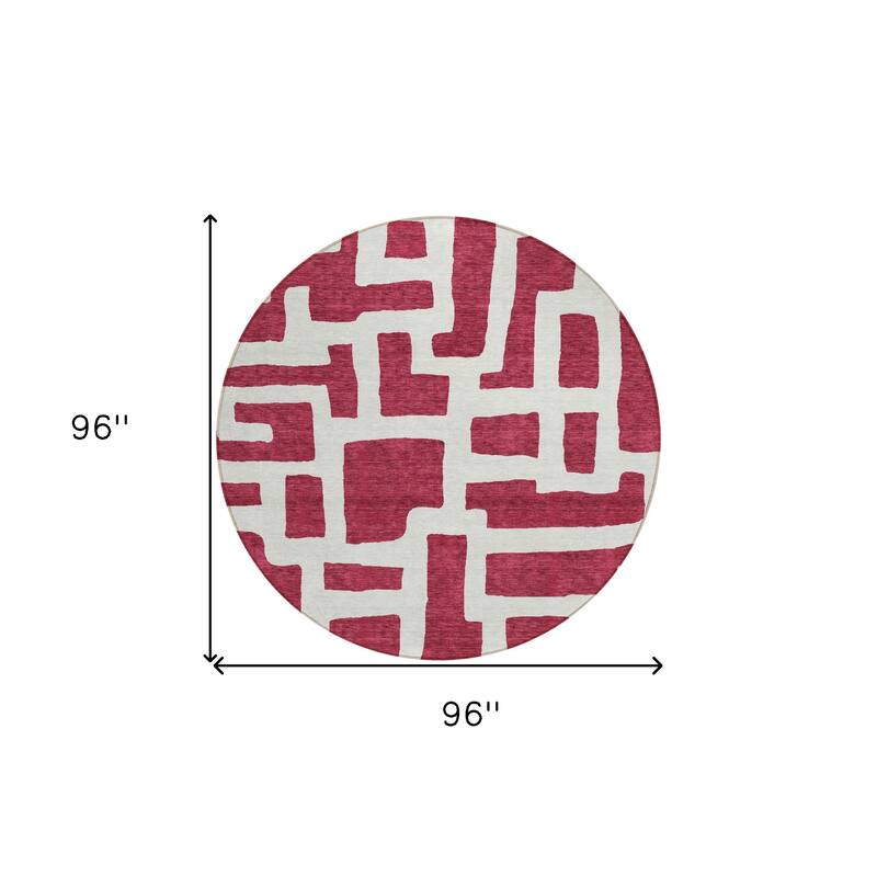 HomeRoots Abstract Transitional Rectangle Outdoor Rug