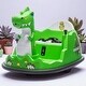 preview thumbnail 11 of 15, 12V Dinosaur Bumper Car for Kids with Remote Control, Lights, Music, Spray, 360° Spin, Anti-Collision, Large Seat, Ages 2-5 Green