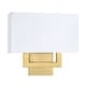 preview thumbnail 29 of 61, Wall Sconce Light With White Fabric Shade