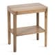 preview thumbnail 103 of 127, Kate and Laurel Talcott Wood Side Table 22x14x26 - Natural