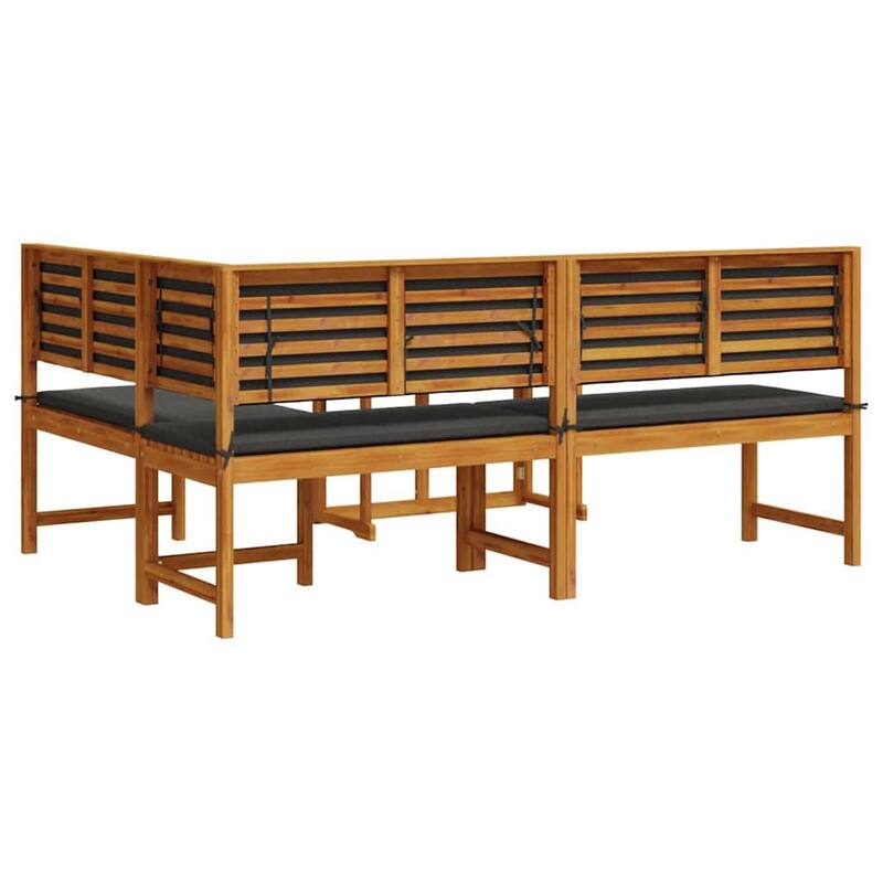 vidaXL Garden Bench Set Brown solid acacia wood - 20 x 35 x 30