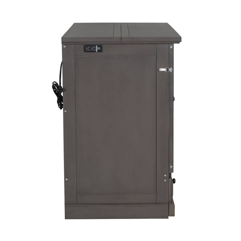 Solid Pine Murphy Bed with Charging Station & Storage Drawer