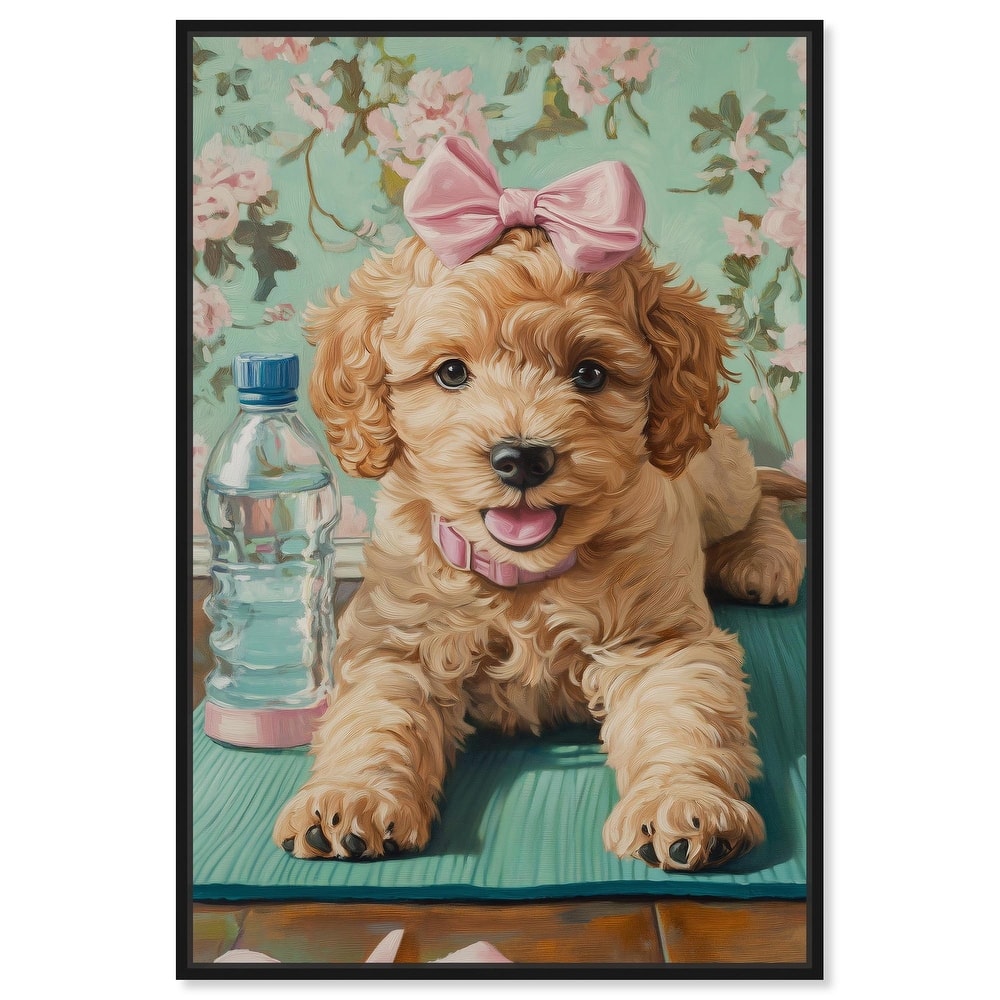 Goldendoodle Dainty Yoga Canvas by Art Remedy