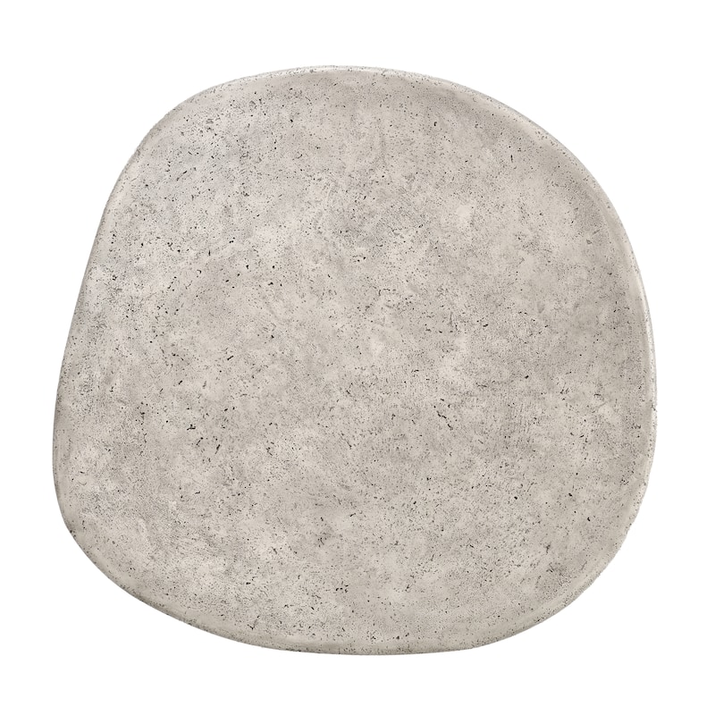 Classic Home Britney 42-inch Concrete Outdoor Round Coffee Table - 42Wx42Dx18H