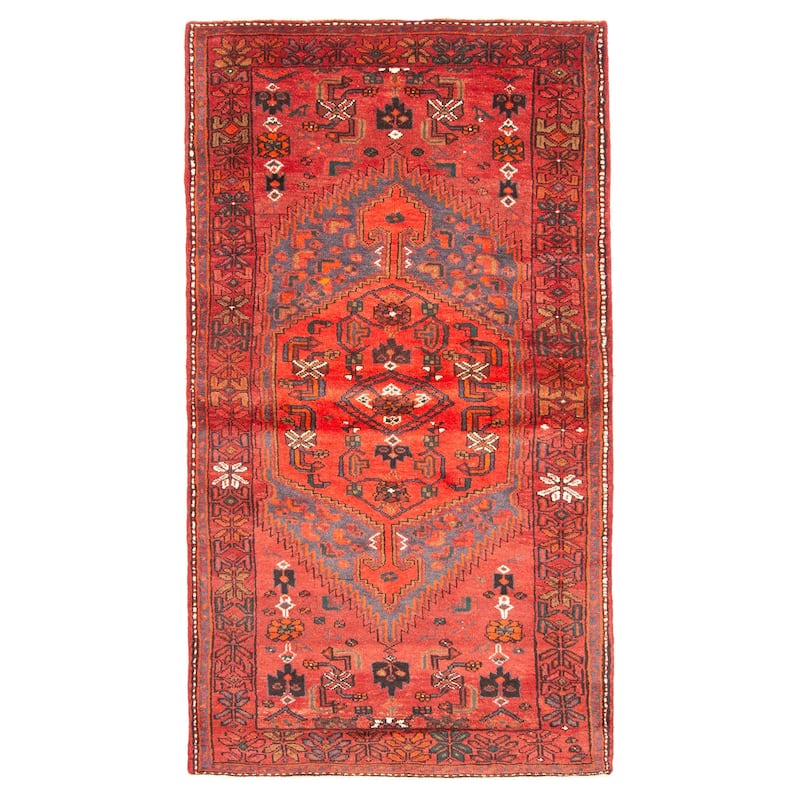 ECARPETGALLERY Hand-knotted Anadol Red Wool Rug - 4'0 x 7'4