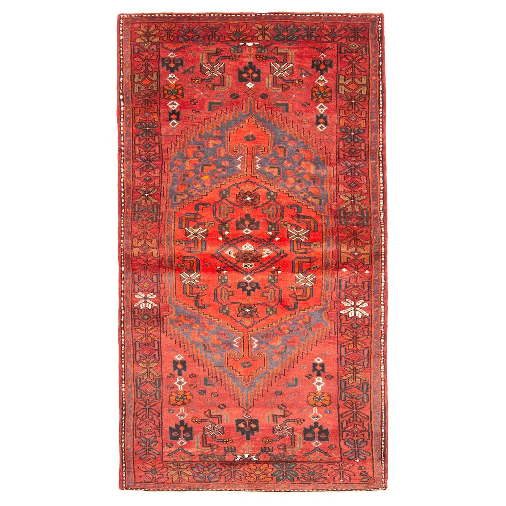 ECARPETGALLERY Hand-knotted Anadol Red Wool Rug - 4'0 x 7'4