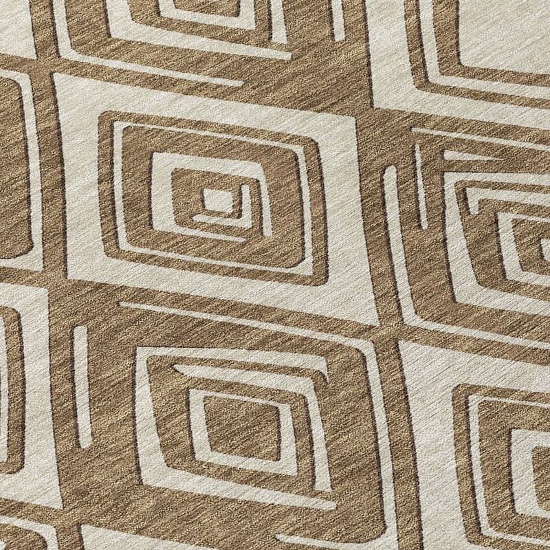 HomeRoots Geometric Transitional Rectangle Outdoor Rug