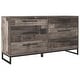 preview thumbnail 45 of 52, Signature Design by Ashley Neilsville Weathered Woodgrain Dresser