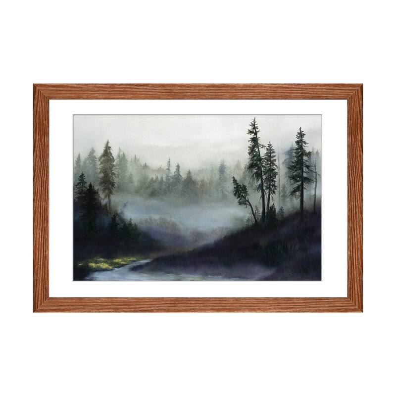 iCanvas "Silent Music" by Rebecca Baldwin - Walnut - 16x24x1