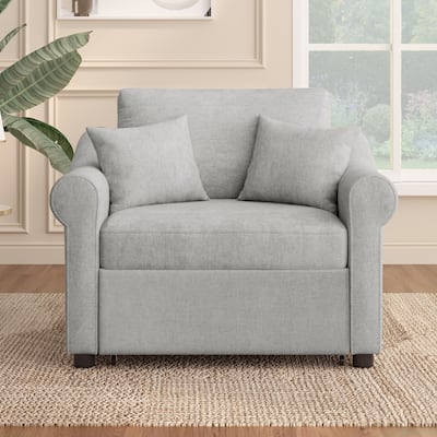 3 IN 1 Convertible Sleeper Lounger Chair with Adjustable Backrest