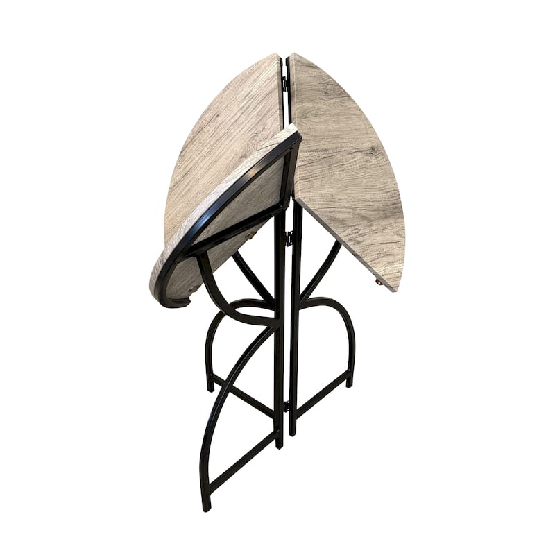 Tri-Fold Steel Frame Round Bistro Table