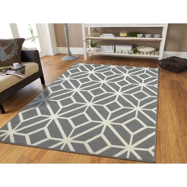 Carson Carrington Salvedal Modern Grey Moroccan Area Rug. Opens flyout.