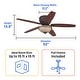 preview thumbnail 6 of 7, Westinghouse Carolina LED 52-Inch Indoor Ceiling Fan with LED Light Kit