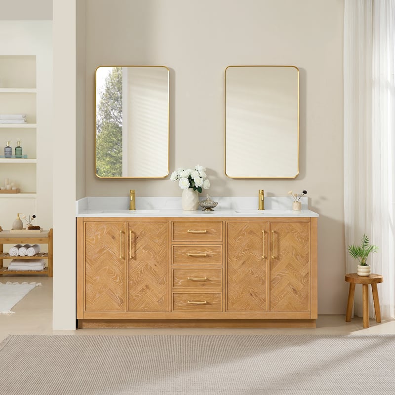 Jakarta Bath Vanity with Quartz Stone Top without Mirror