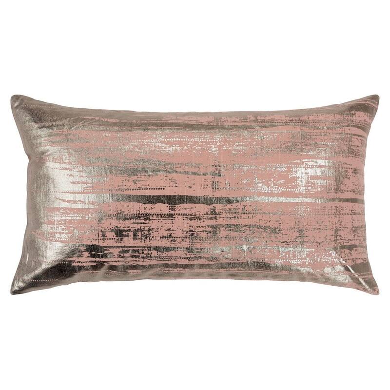 Silver Orchid Bryson Abstract Filled Pillow - Cover Only - Pink