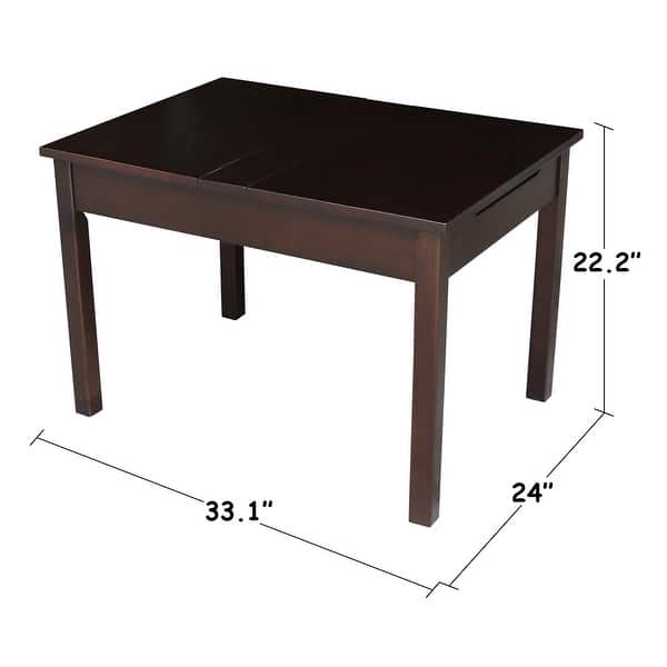 dimension image slide 0 of 2, Kids Lift Top Table and Chair Set