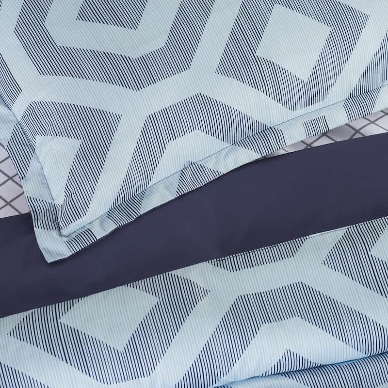 Serta Simply Clean Skyler Antimicrobial Bedding Set with Sheets