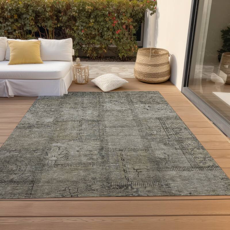 Machine Washable Indoor/ Outdoor Chantille Boho Moroccan Rug