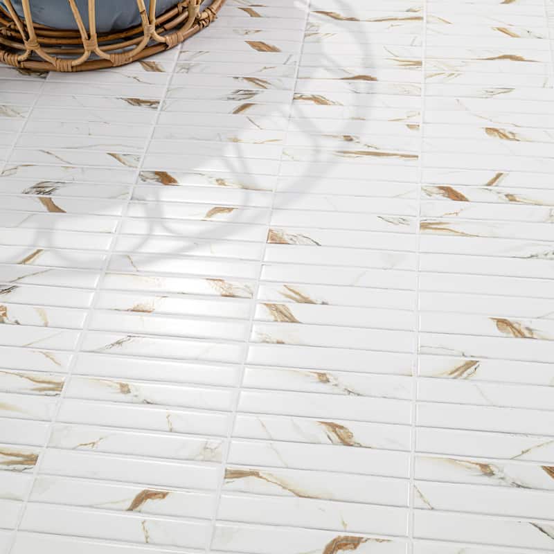 Ackland AKM-P-1X6STM-CA 12" x 12" Porcelain Rectangle Floor and Wall