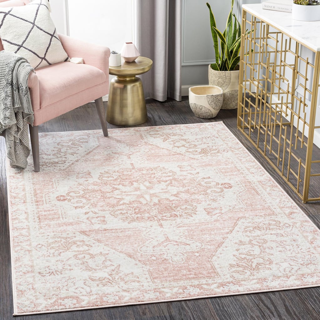 Livabliss St Tropez Updated Traditional Medallion Area Rug.