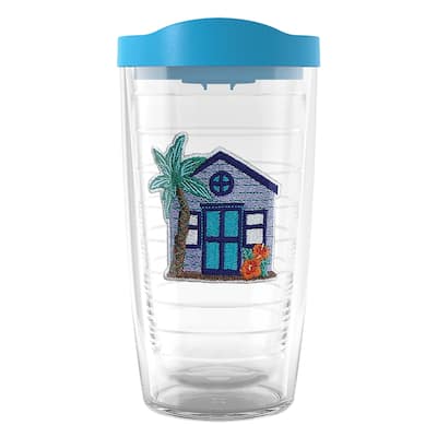Tervis Beach House Retreat Collection Made in USA Double Walled Insulated Travel Tumbler, Curacao House