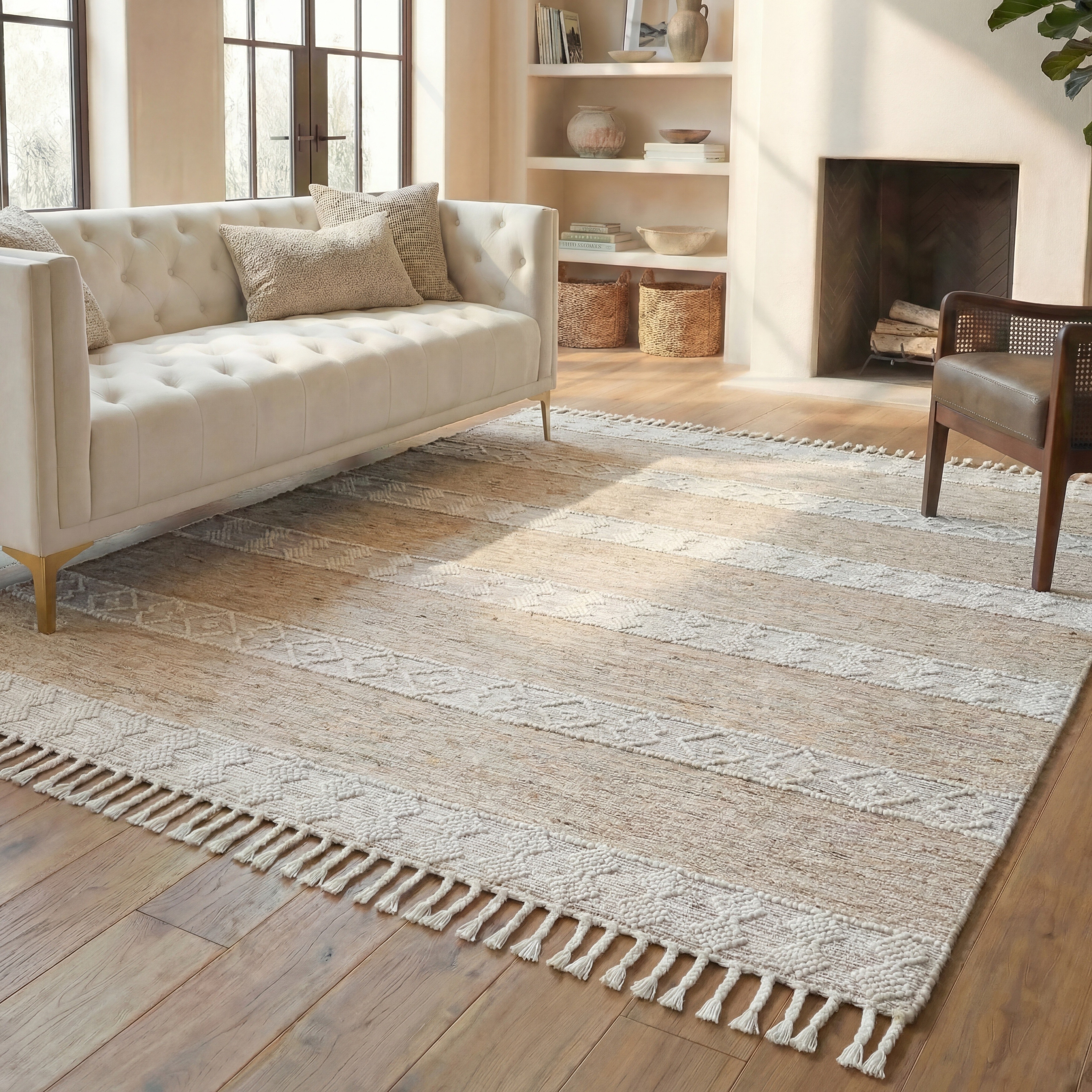 SAFAVIEH Handmade Natura Moschka Wool Rug