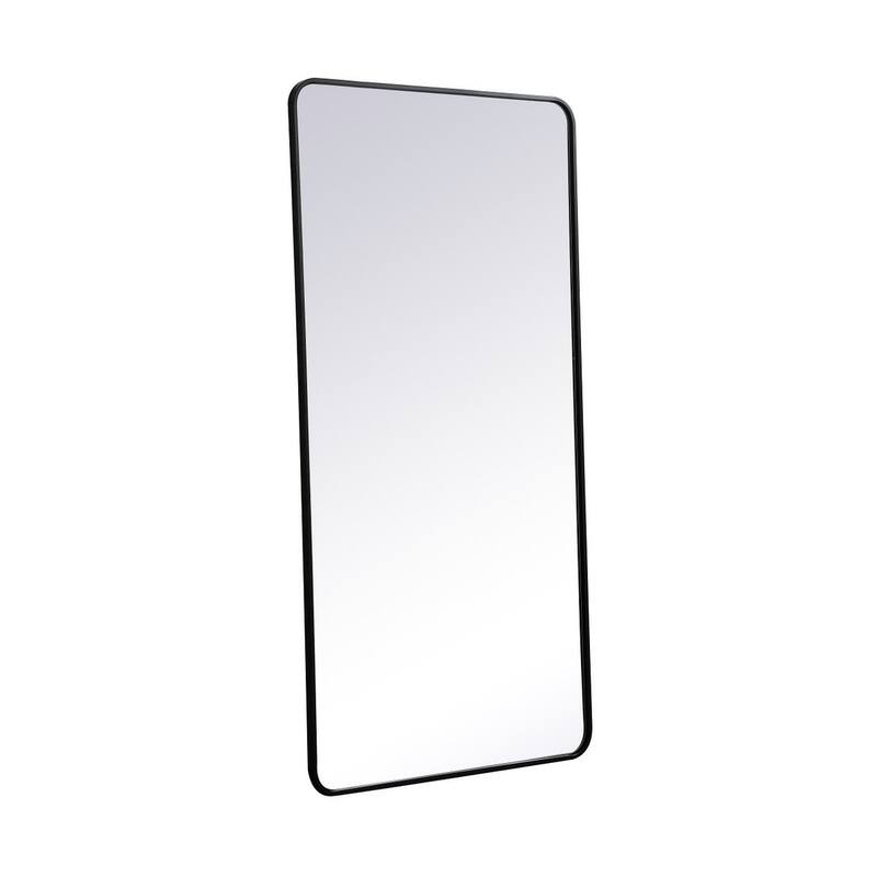 Ezra Soft Corner Metal Rectangular Mirror