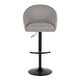 preview thumbnail 43 of 84, Porch & Den Livesey High Back Adjustable Bar Stool with Rounded T Footrest (Set of 2)