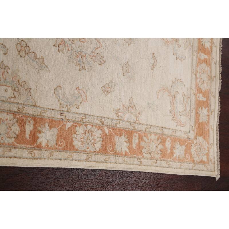 Vegetable Dye Floral Peshawar Chobi Oriental Wool Runner Rug Handmade - 2'9" x 9'10"