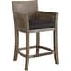 preview thumbnail 7 of 5, Uttermost Encore 23"W Rustic Beach Cane Counter Stool